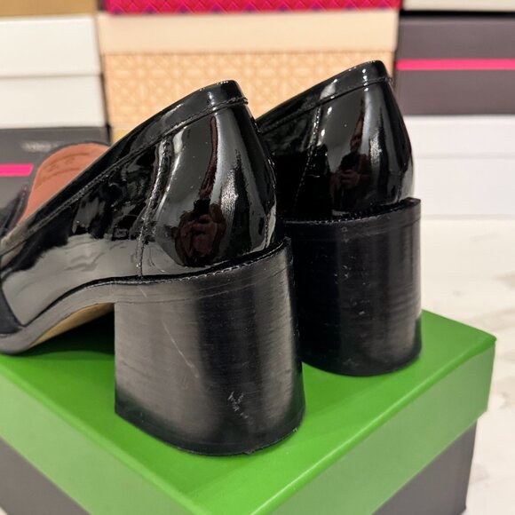 Kate Spade New York Women's Leandra Slip On Loafer High Heel Pumps Black - Picture 13 of 16